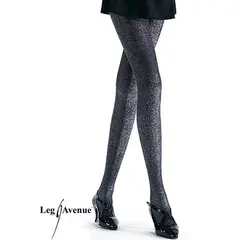 Lurex tights.