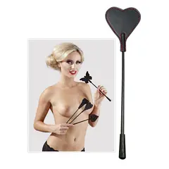ΜIΝΙ ΔΕΡΜAΤΙΝΟ ΜΑΣΤIΓΙΟ - MINI CROP WHIP HEART