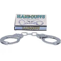 LARGE METAL HANDCUFFS WITH KEYS