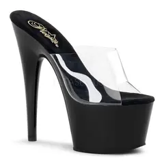 PLEASER ADORE-701 BLACK/CLEAR