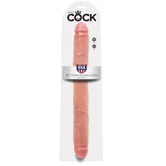 KING COCK 40CM THICK DOUBLE DILDO FLESH