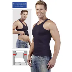 BELLY MINIMISER SHIRT BLACK