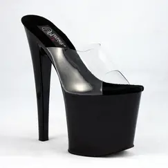 PLEASER TABOO 701 CLEAR/BLACK