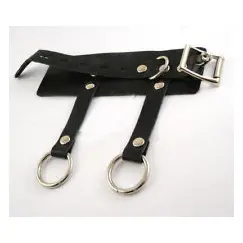 LEATHER BALL STRETCHER WITH 2 PULLS