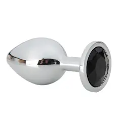METAL BUTT PLUG BIG WITH CRYSTAL