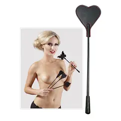 ΜIΝΙ ΔΕΡΜAΤΙΝΟ ΜΑΣΤIΓΙΟ - MINI CROP WHIP HEART