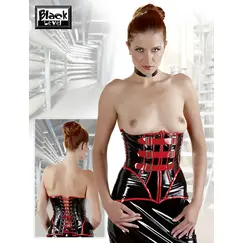 OPEN BUST VINYL CORSAGE