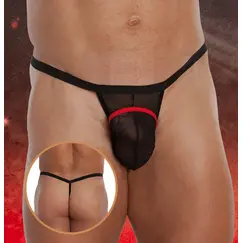 SEE TROUGH STRING WITH RED BAND