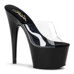 PLEASER ADORE-701 BLACK/CLEAR