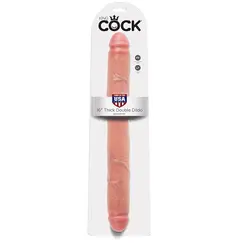 KING COCK 40CM THICK DOUBLE DILDO FLESH