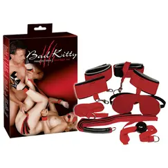 BAD KITTY RED GIANT 8-PIECE BONDAGE SET