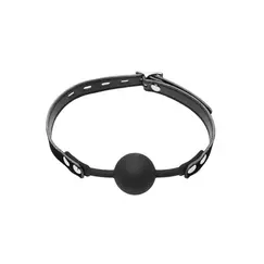 SILICONE BALL GAG BLACK