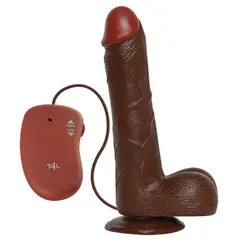 REALISTIC VIBRATOR REAL RAPTURE BROWN 9"