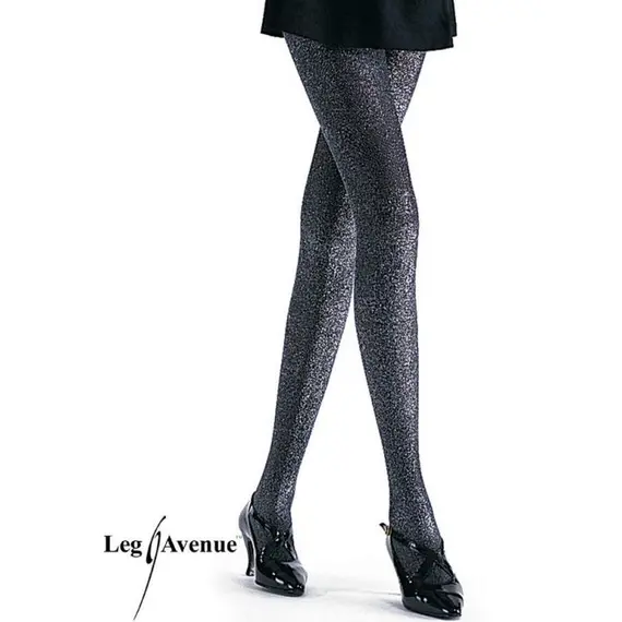 Lurex tights.