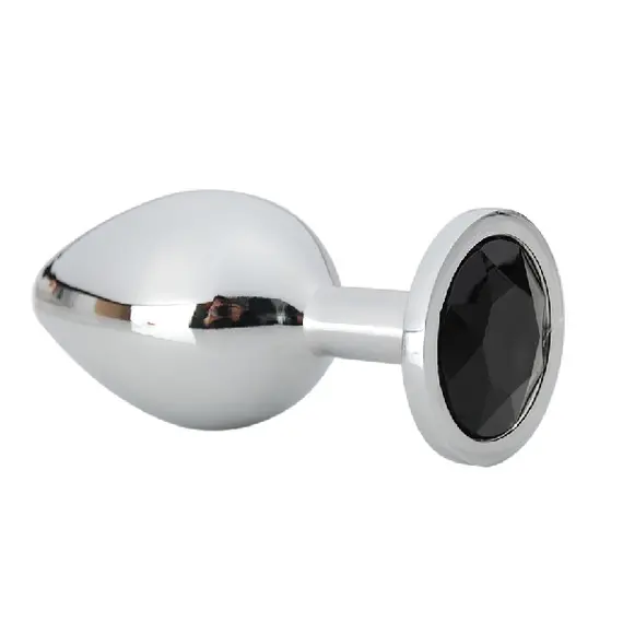 METAL BUTT PLUG BIG WITH CRYSTAL