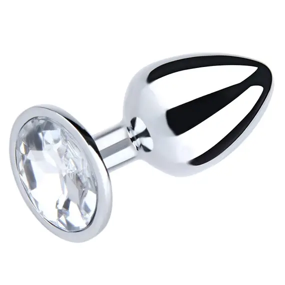 METAL BUTT PLUG BIG WITH CRYSTAL