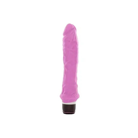 SILICONE CLASSIC LARGE VIBRATOR  PINK