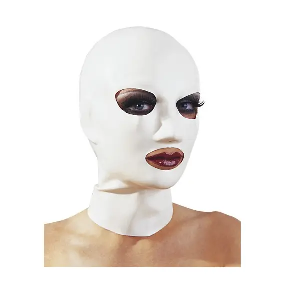 WHITE LATEX HOOD