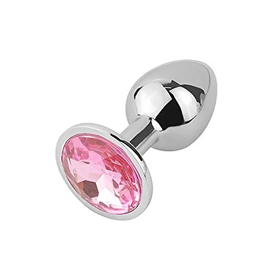 METAL BUTT PLUG BIG WITH CRYSTAL