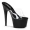 PLEASER ADORE-701 BLACK/CLEAR