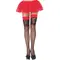 JACQUARD INDUSTRIAL NET THIGH HIGH STOCKINGS