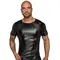 NOIR HANDMADE MEN'S T-SHIRT MADE OF POWERWETLOOK WITH 3D NET INSERTS