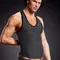 BLUE LINE PERFORMANCE MICROFIBER PINSTRIPE V-NECK