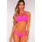 HOT PINK STRAPPY CAGED BIKINI