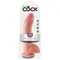 KING COCK WITH BALLS 9" -FLESH