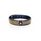 FETISH COLLAR WITH CRYSTALS 3 CM GOLD
